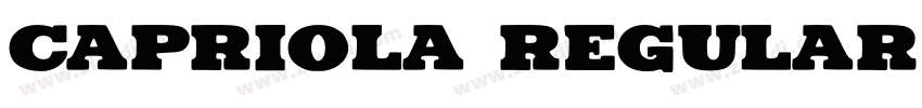 Capriola Regular字体转换